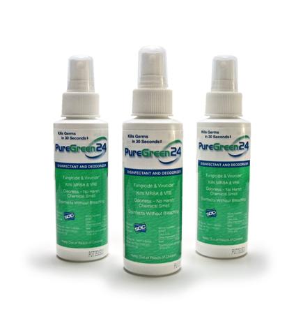 Pure Green 24 Disinfectant-Deoderizer 24ct Case 4oz